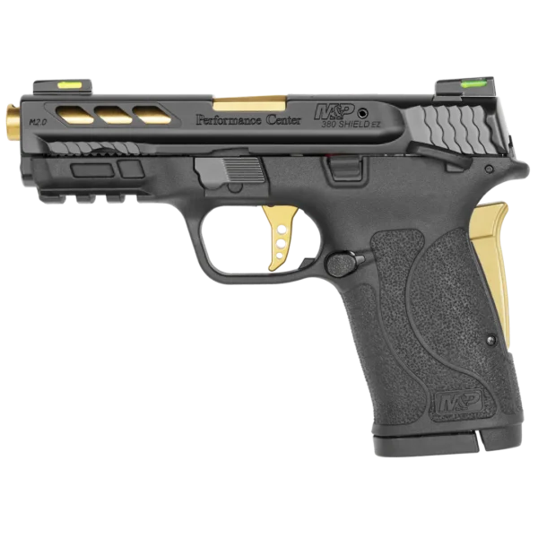 smith & wesson 380auto m&p ported shield gold barrel