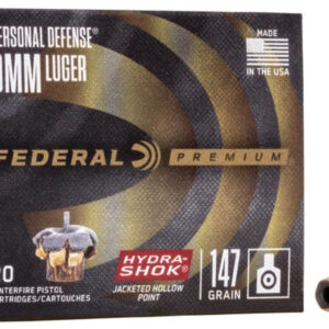 federal 9mmp(147) hydra shock/20
