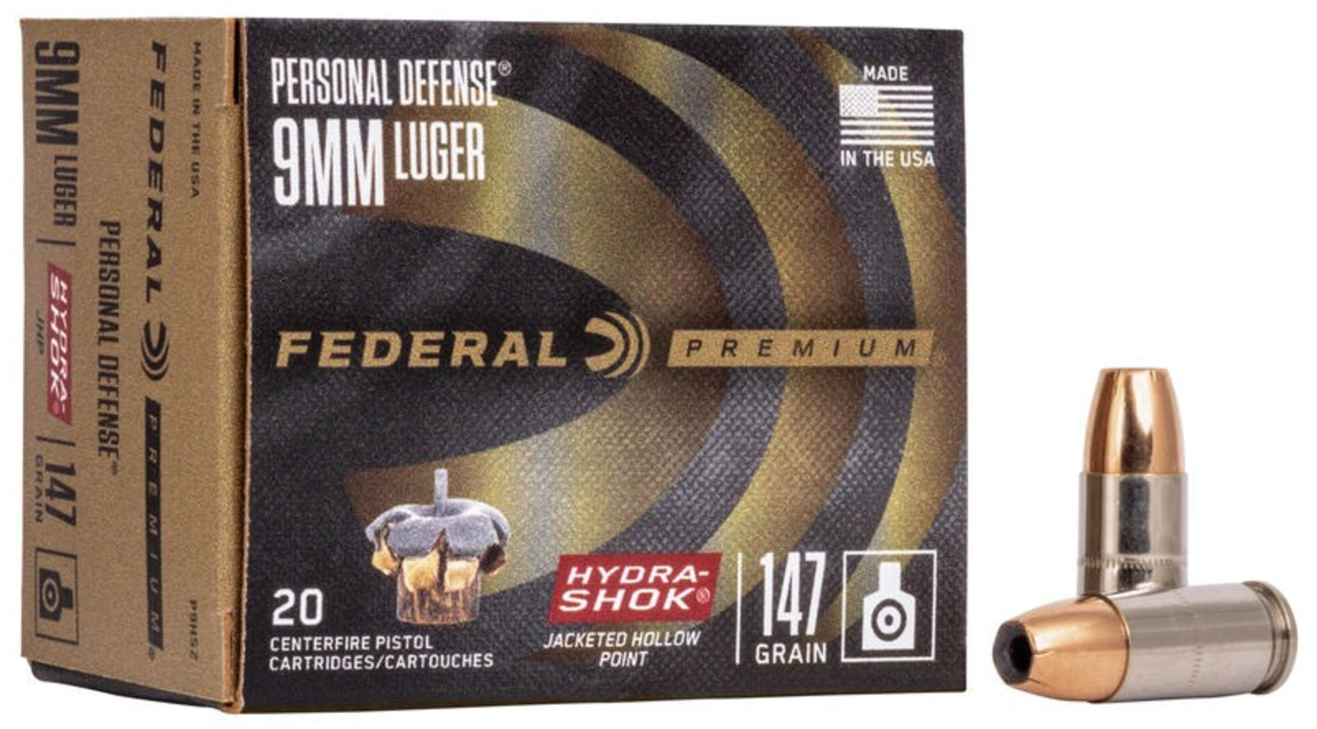 federal 9mmp(147) hydra shock/20 federal 9mmp(147) hydra shock/20