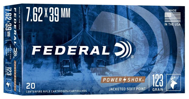 federal 7 62x39 123gr power shok/20 federal 7 62x39 123gr power shok/20